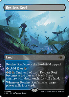 MTG Restless Reef Borderless - The Lost Caverns of Ixalan #349