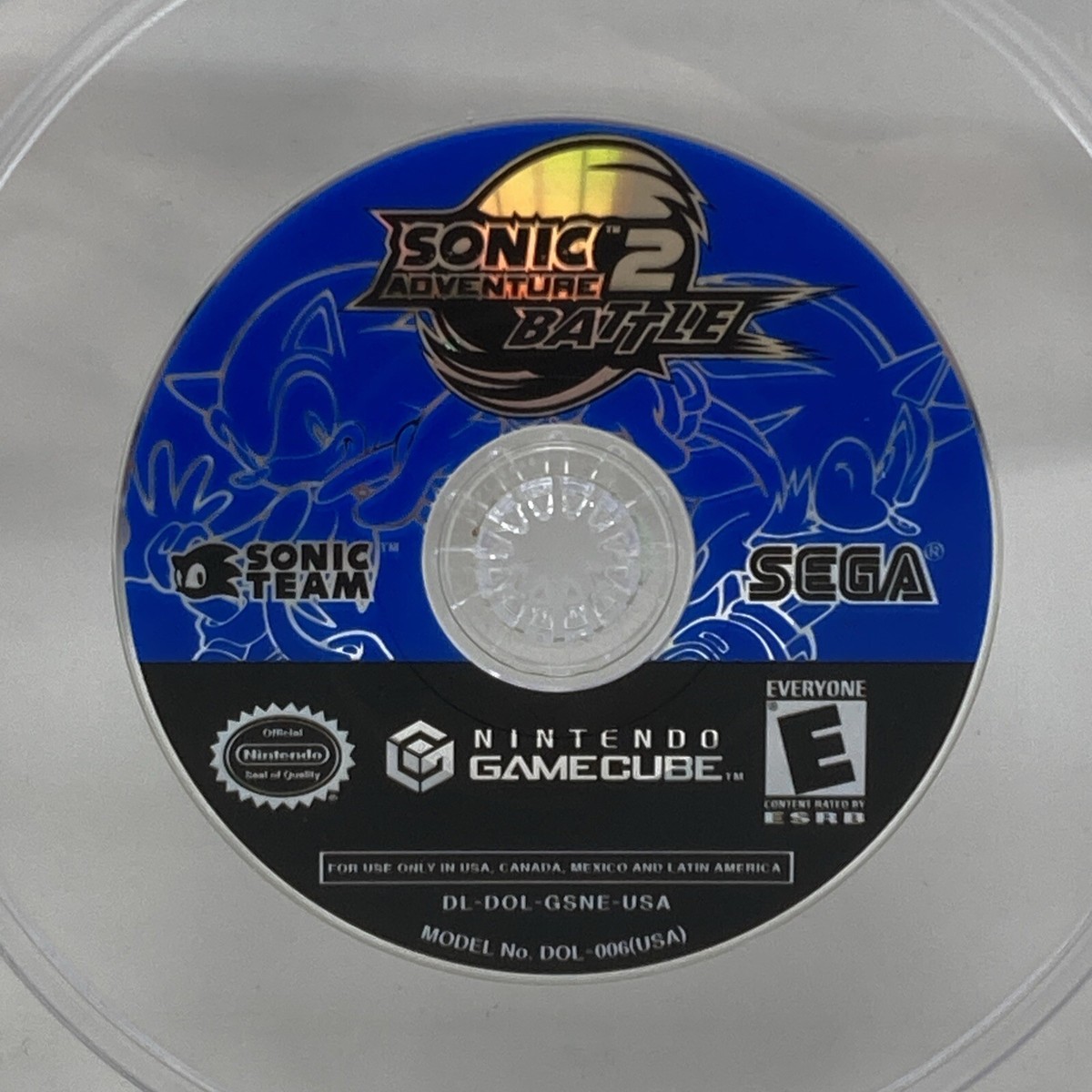 Sonic Adventure 2 Battle Nintendo GameCube Disc Only. Tested