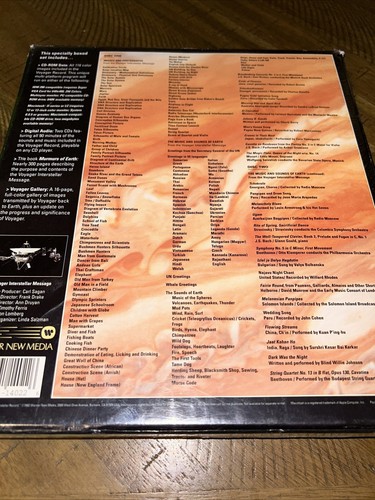 Murmurs of Earth - The Voyager Interstellar Record - cd Set , CARL SAGAN ! NEW! - Picture 6 of 7