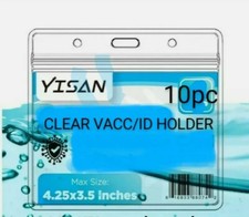 10 Pck Vaccincc/ID Card Protector.