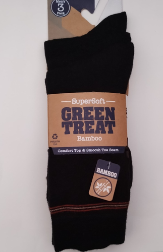 Calcetines de bambú supersuaves Green Treat para hombre 3 pares Reino Unido 7-11 - Imagen 48 de 75