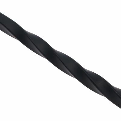 18 Zoll Loop Top Twisted Poker Feuer Kohle Holzofen Schwarz Stahl Metall 450 mm