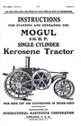 International Harvester Mogul 8-16 HP Kerosene Tractor Operators Service Manual