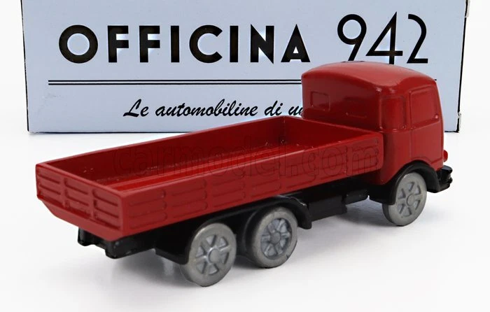 MODELLINO CAMION STATICO OFFICINA 942 OM FIAT TIGRE 1960 ROSSO SCALA 1/76 - Immagine 2 di 4