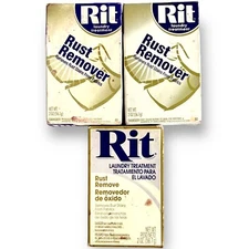 3 Rit Rust Remover Laundry Treatment Remove Iron Stains From Fabric 2 Oz Each