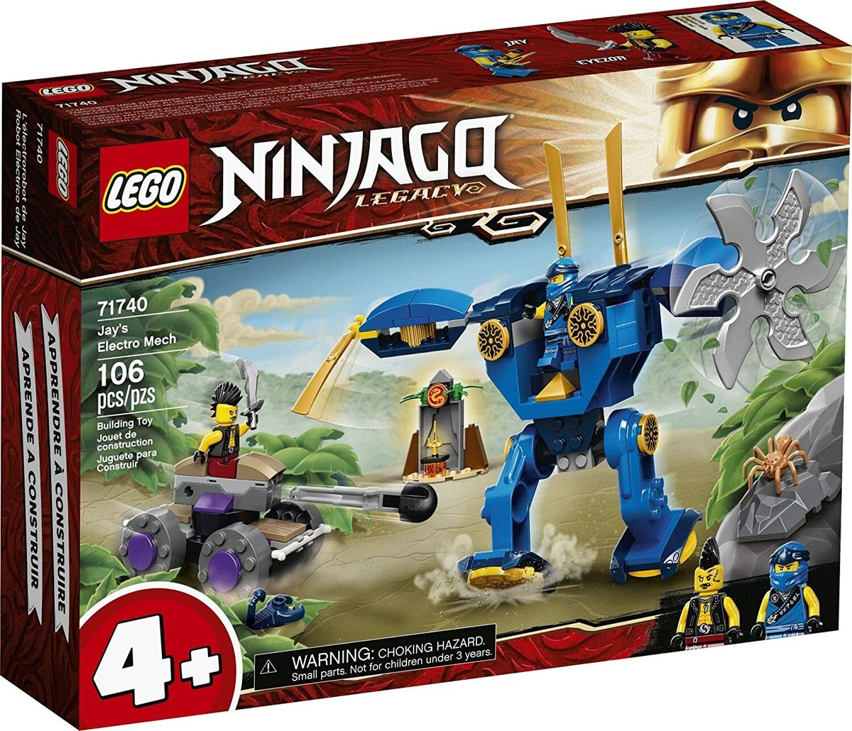 LEGO NINJAGO 71740 Legacy Jay's Electro Mech Ninja Building Kit