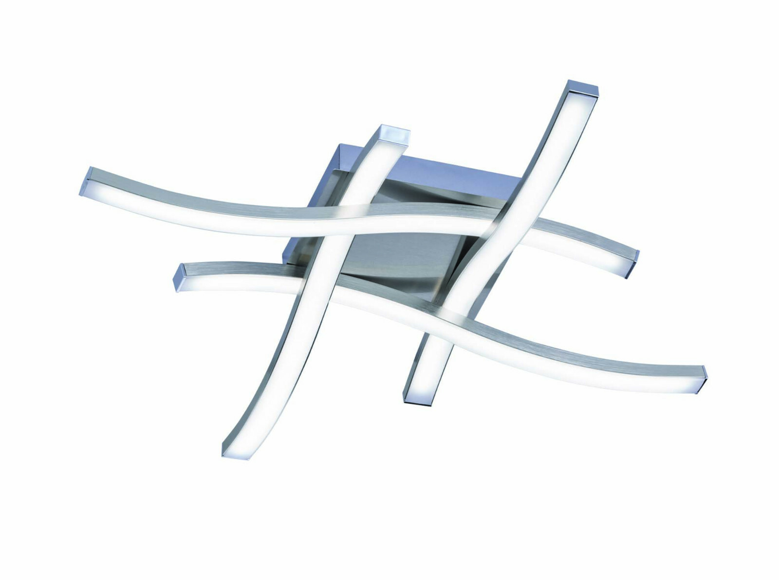 Plafoniera LED Moderna Design TR092 | Lampada Soffitto Metallo Nichel