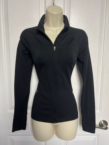 GAP Body Fit $70 Women's Activewear Jacket Black Stretch Size XS
