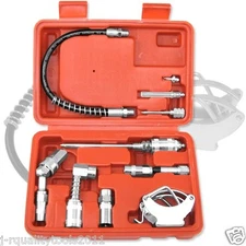 Aid Kit Fittings Grease Gun Lubrication Lube Attachments Needle Flex Hose NEW