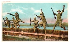 The Charge WWI Soldiers In Drill C1910s WB Postcard AE23