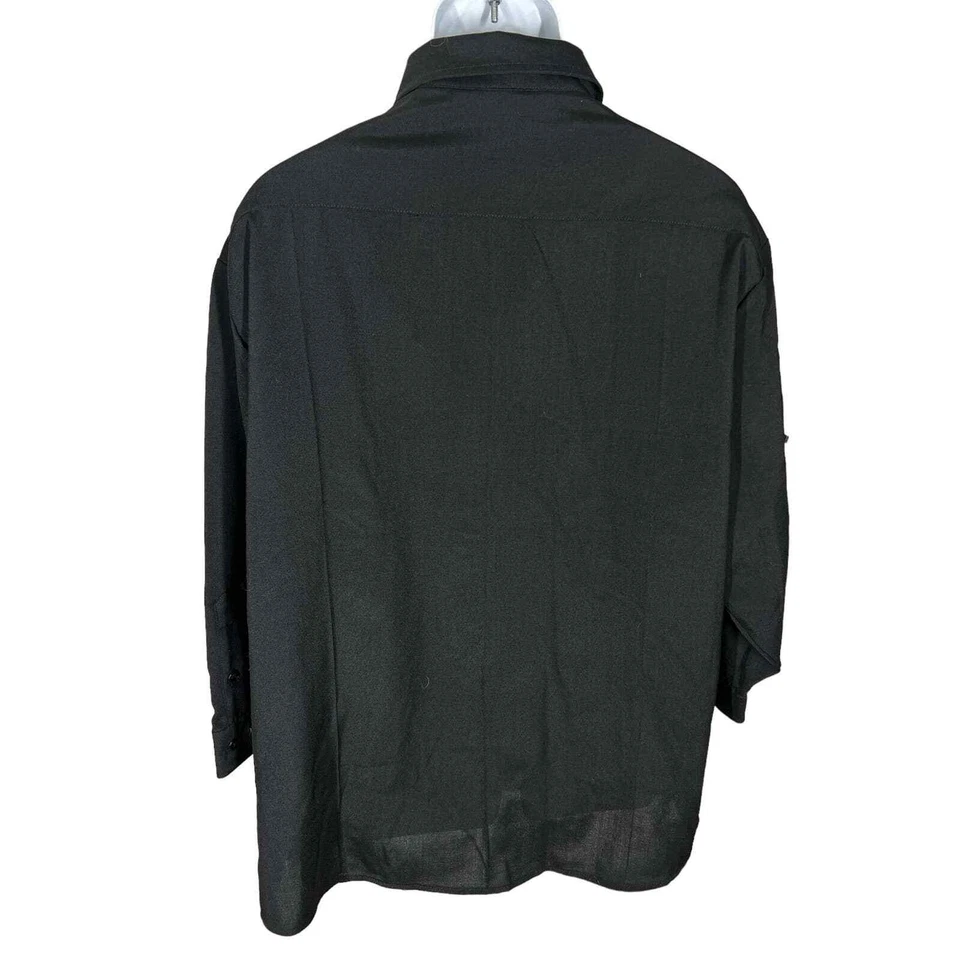 Camisa uniforme oficial de policía Blauer Class Act 8450 para hombre talla 18 negra nueva con etiquetas Foto 3 de 4