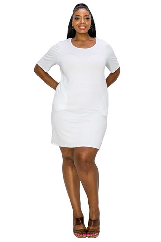 PLUS SIZE Emily Pocket T-Shirt Dress - Foto 9 di 17