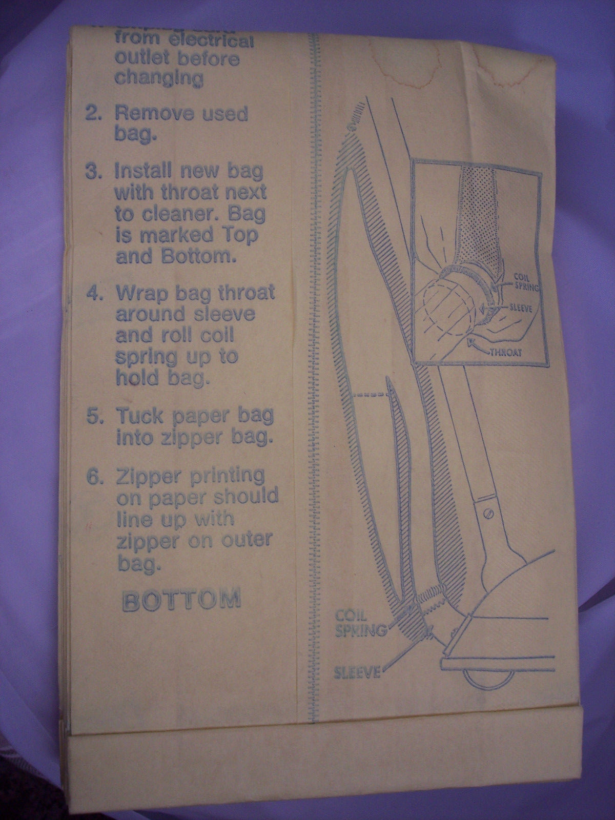 5 Eureka Upright Style F & G Vacuum Cleaner Vac Bags 3 Genuine 2 Home
