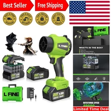 Powerful Electric Handheld Leaf Blower with 3-Speed Modes - Compact & Efficient