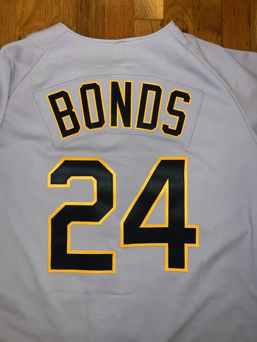 BARRY BONDS AUTHENTIC Rawlings PITTSBURGH PIRATES Grey Jersey 48