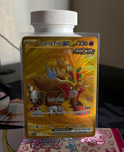 Pokemon TCG Gouging Fire ex 214/162 Temporal Forces Hyper Rare Holo English 2024