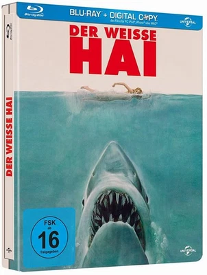 "DER WEISSE HAI" (Jaws) - Steven Spielberg - Horror Action - BLU RAY STEELBOOK - Bild 1 von 4