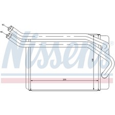 NISSENS Wärmetauscher Heizungskühler für Hyundai Santa Fé I 2.7 V6 4x4 2.0