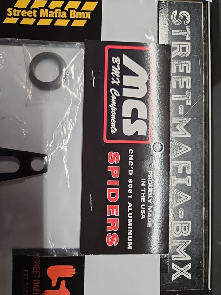 MCS BMX CNC 6k CHAINRING SPIDER Black ALLOY USA MADE FIT SE GT Hutch Haro DK new - Image 3 of 4