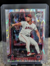 2025 Topps Chrome Update #USC59 Yusei Kikuchi Raywave Refractor Angels