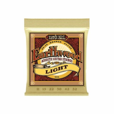 Ernie Ball Earthwood Light 80/20 Bronze Sets.011 - .052 (3 Pack)