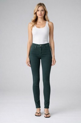 Joe s Jeans Visionaire High Rise Skinny Jeans Green Women 30  Inseam 5 Pocket