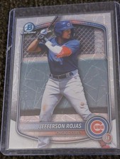 Jefferson Rojas Chicago Cubs 2025 Bowman Draft Chrome Silver Mojo #BDC-75 (RC)