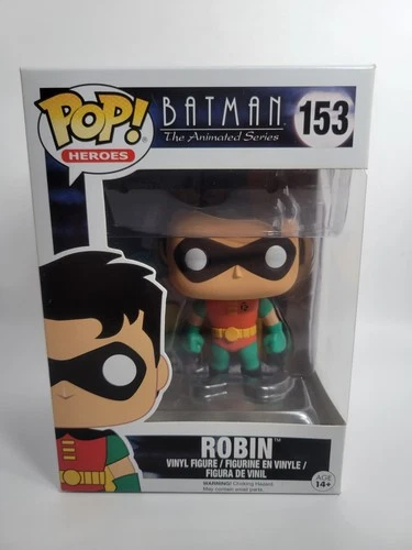 Funko Pop! Heroes: Batman The Animated Series Robin #153 Vaulted W/Protector