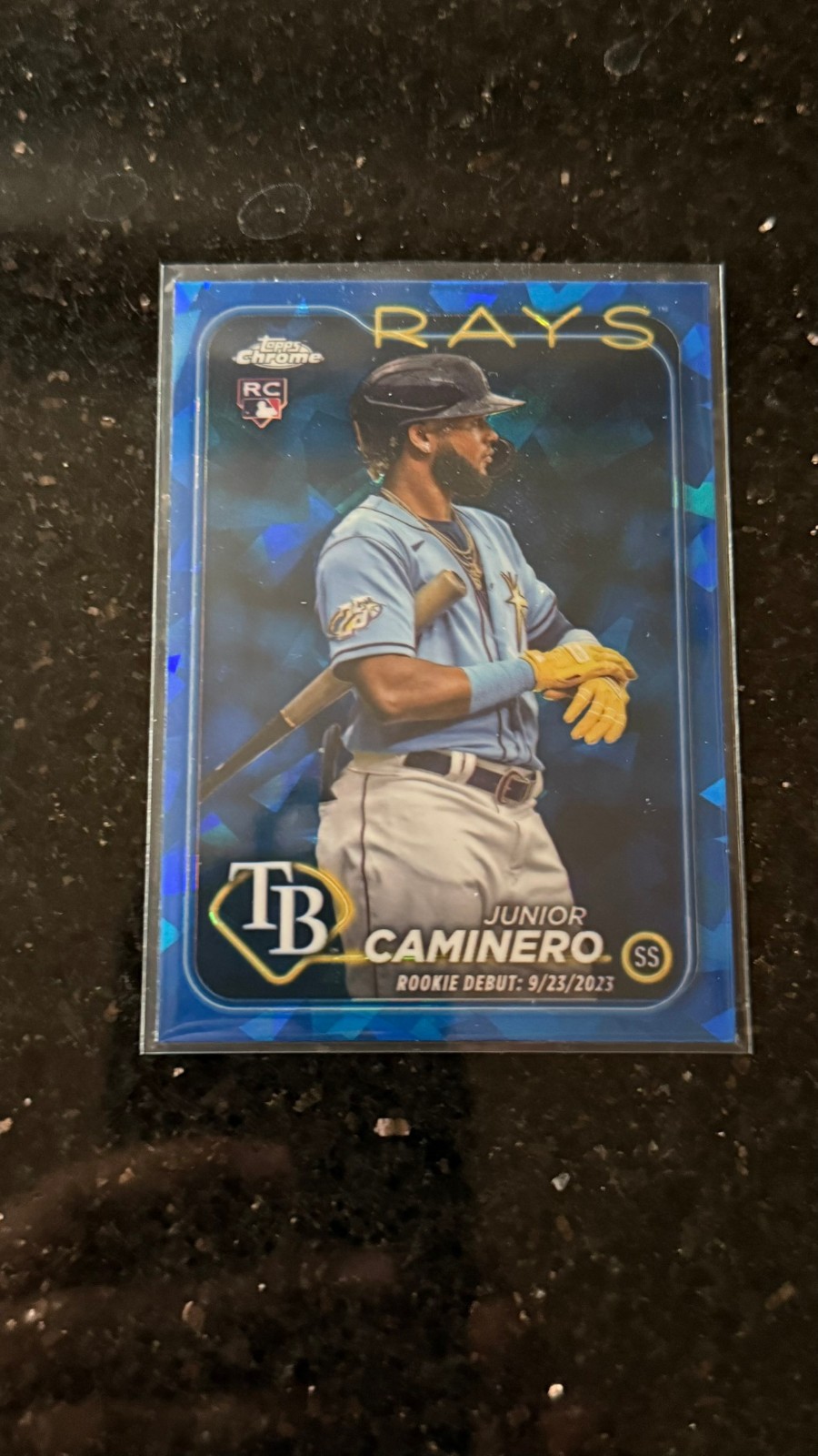 2024 Topps Chrome Update Sapphire Rookie Debut Junior Caminero #USCS223 (RC)