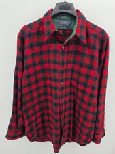Vtg Pendleton Wool Flannel McDuff Tartan Shirt Men's XL Red Green Plaid USA Made