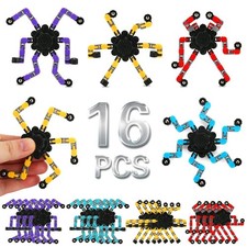 16 Pack Transformable Fidget Spinner Toys Set for Kids Adults Party Favor