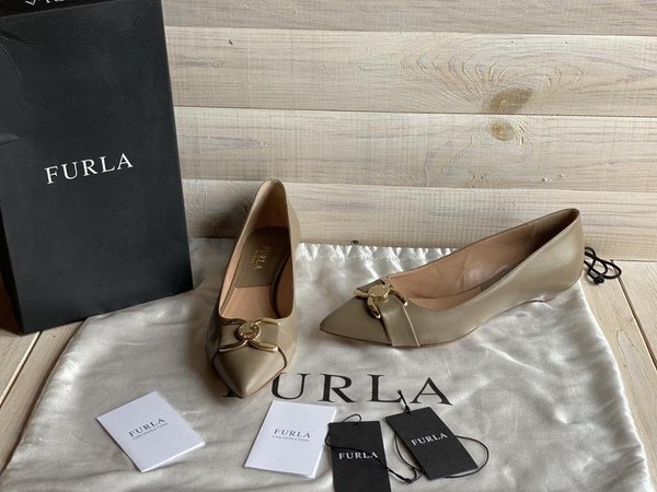 Women Furla Heels Beige 38.5