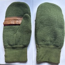 Vintage 1966 Wool Gloves Mittens Prototype Slimovitz Patent 3299441 Size Medium