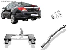  Edelstahl Duplex Racing-Komplettanlage Opel Insignia 2.8l 4x4 je 140x90mm