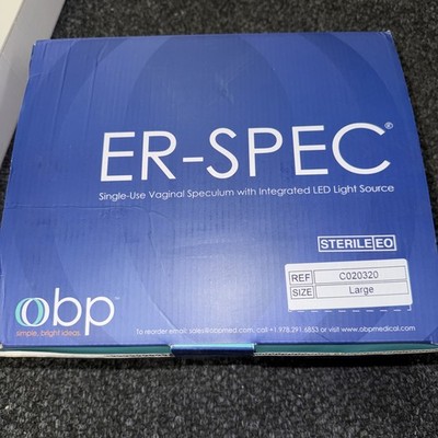 Cooper C020320 OBP ER-SPEC Vaginal Speculum, LED Light - Large, 11 Count