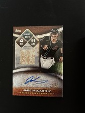2025 Topps Series 2 Piece Of Game Used Base Auto Jake McCarthy /50