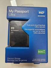 WD Western Digital 500GB My Passport Ultra Portable External Hard Drive New