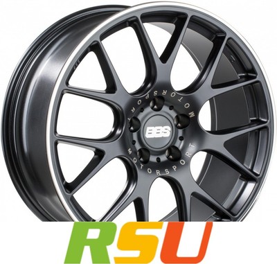 BBS CH-R schwarz matt 10.5x20'' ET24 LK5 114.3 ML 66.1 Alufelgen 20 Zoll