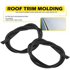 2pcs Roof Trim Molding Kit Left Rignt For 2013-2018 Nissan Altima Sedan Black