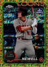 2024 Topps Pro Debut Chrome Chris Newell Gold Mini Diamond #31/50