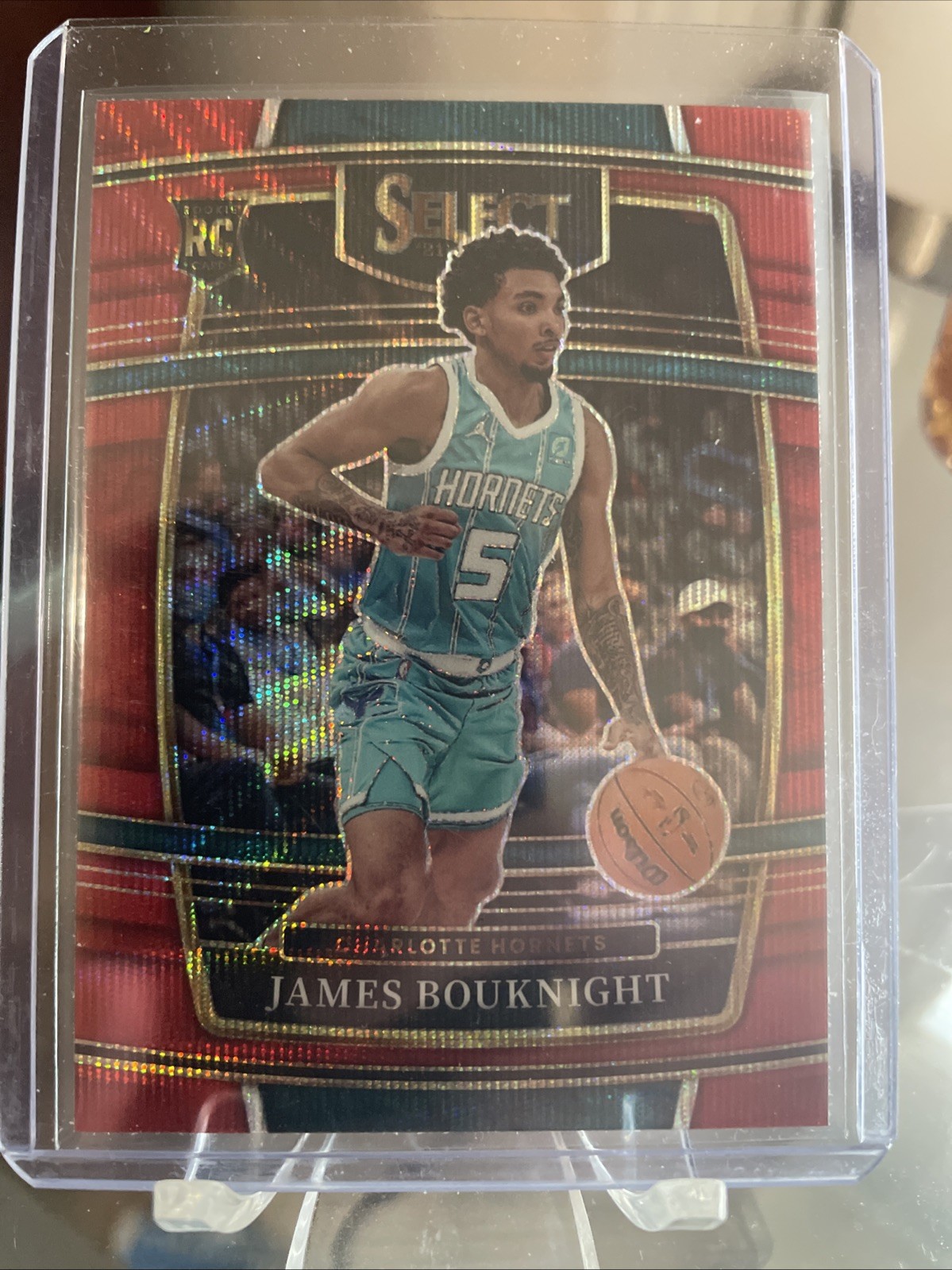 2021-22 Panini Select - Concourse James Bouknight #37 Red Wave Prizm (RC)