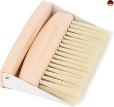 Mini Kehrblech und Handfeger Set, Tischbesen mit Kehrschaufel, Krümelbürste (