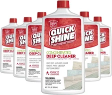 Quick Shine Multi Surface Deep Floor Cleaner and Wax Remover 27oz, 6Pk