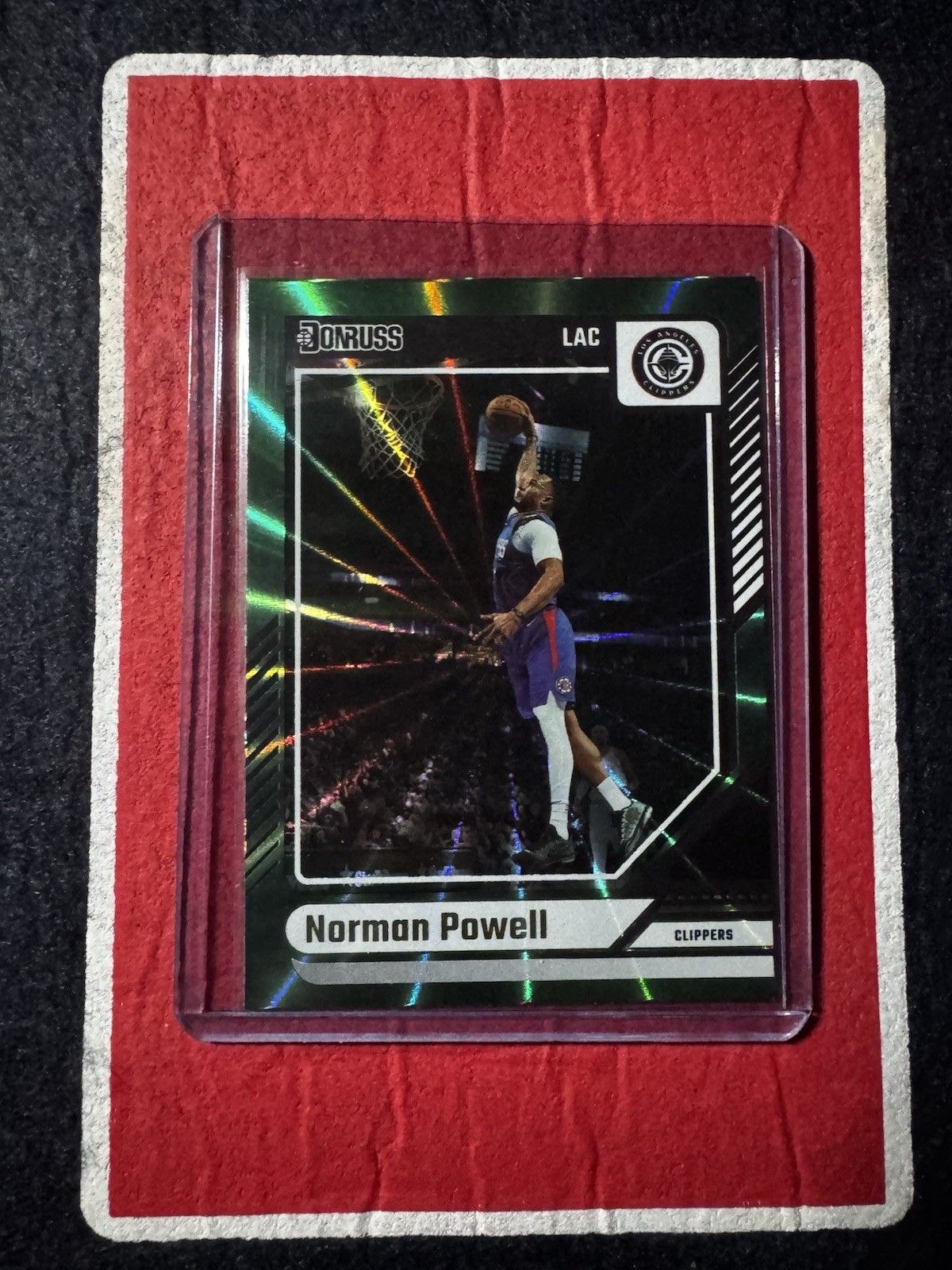 2024-25 Donruss - Norman Powell #16 Holo Green Laser Los Angeles Clippers