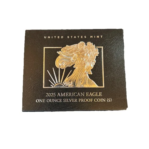2025-S Proof $1 American Silver Eagle Box, OGP & COA