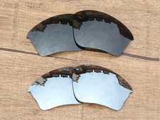 Vonxyz Polarized Lens for-Oakley Half Jacket XLJ Retro Black Silver-Combo Pack