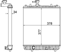 Mahle Cr 1495 001S KüHler, MotorküHlung FüR Opel,Subaru,Vauxhall