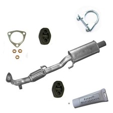 Vorschalldämpfer + Flex  Auspuff Skoda Fabia 1.2 6V/12V ab11/2005 + MONTAGESATZ