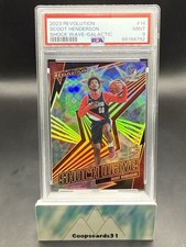 2023 Panini Revolution Shock Wave Galactic SSP Case Hit SCOOT HENDERSON RC PSA 9