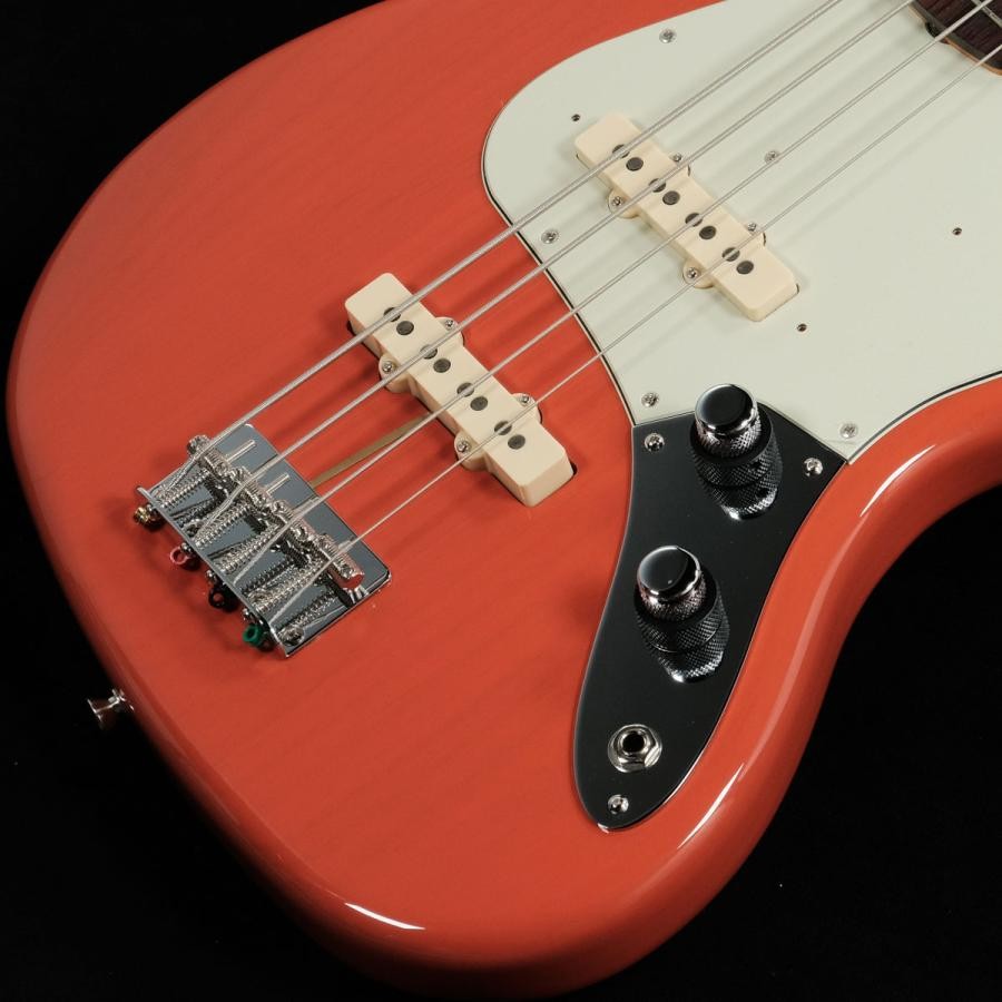 Fender Tomomi Jazz Bass Clear Fiesta SCANDAL with gig bag made in